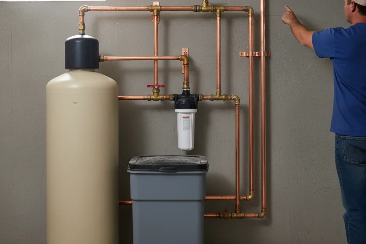 Whole-house water treatment system installed in East Norwich